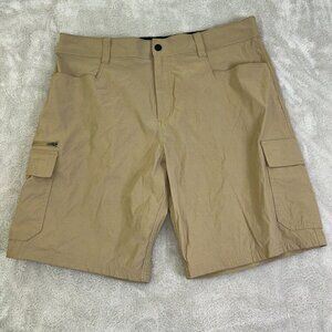 Orvis Tech Cargo Shorts Men's 38 Fishing Camping Khaki Outdoors Stretch